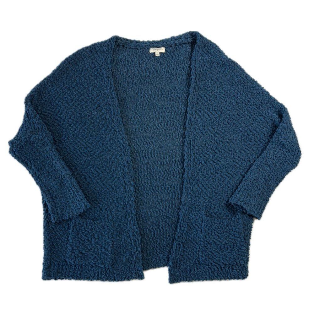 Umgee Blue Textured Cardigan